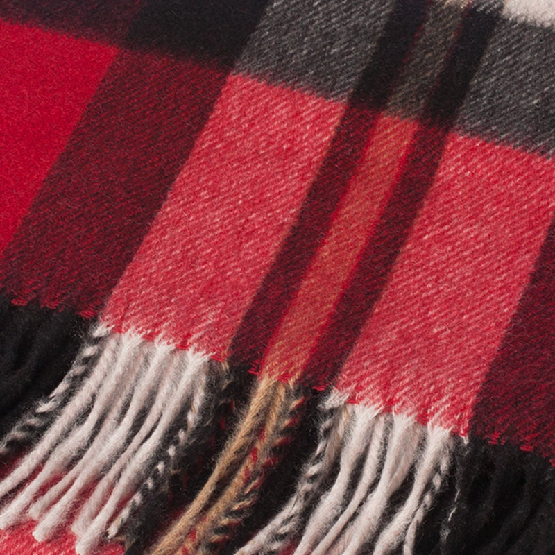Tartan Weaving Mill 100% Cashmere Scarf Amplified Thomson Red - Heritage Of Scotland - AMPLIFIED THOMSON RED