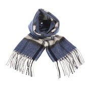Tartan Weaving Mill 100% Cashmere Scarf Thomson Navy - Heritage Of Scotland - THOMSON NAVY