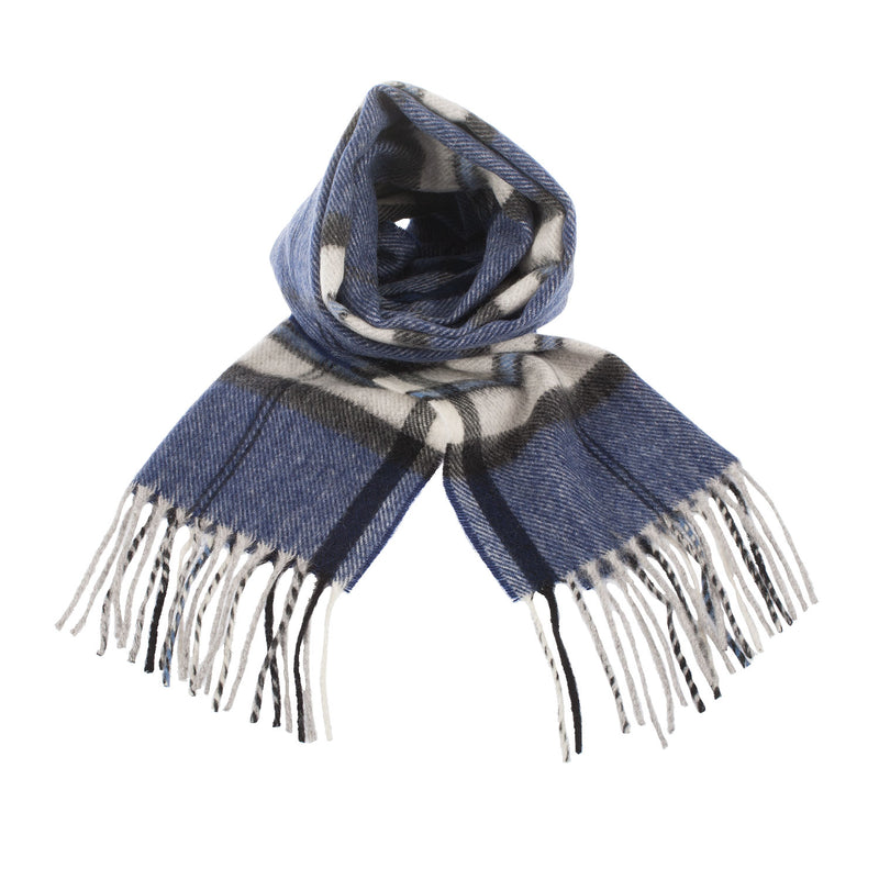 Tartan Weaving Mill 100% Cashmere Scarf Thomson Navy - Heritage Of Scotland - THOMSON NAVY