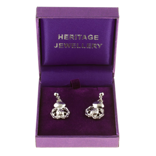 Thistle Drop Earrings - Heritage Of Scotland - NA