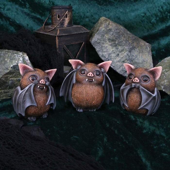 Three Wise Bats 8.5Cm - Heritage Of Scotland - NA