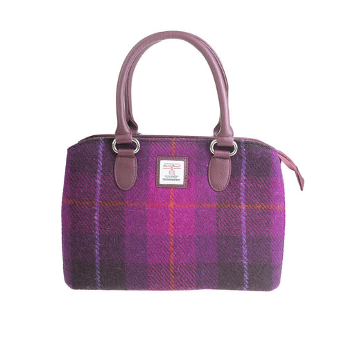 Top Handle Bag - Purple Check - Heritage Of Scotland - PURPLE CHECK