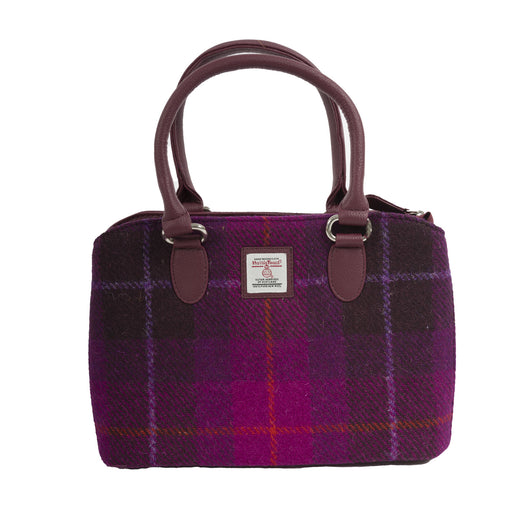 Top Handle Bag - Purple Check - Heritage Of Scotland - PURPLE CHECK