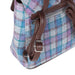 Tummel Backpack Blue/Purple Check On Grey - Heritage Of Scotland - BLUE/PURPLE CHECK ON GREY