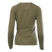 Women's 100% Cashmere V-Neck Jumper Dunedin Cashmere Olive - Heritage Of Scotland - OLIVE