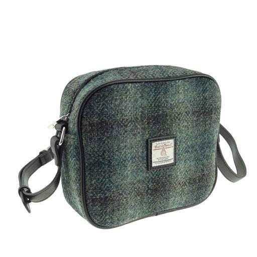 Women's Harris Tweed Almond Mini Bag Moss Green - Heritage Of Scotland - MOSS GREEN