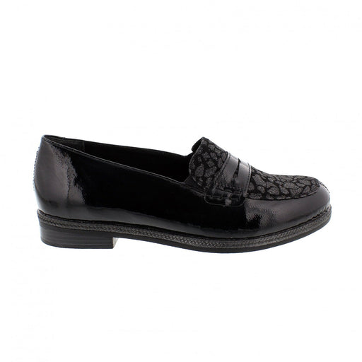 Women's Leather Loafer - Heritage Of Scotland - BLACK