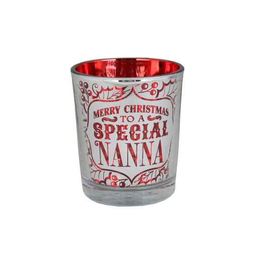 Xmas Metallics Candle Holder Special Nanna - Heritage Of Scotland - SPECIAL NANNA