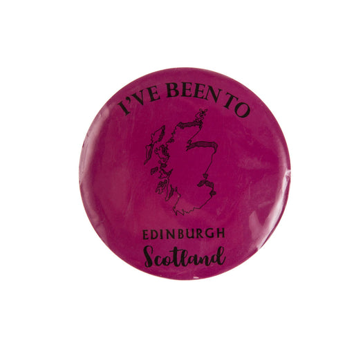 Zing 75Mm Button Badge Coral - Heritage Of Scotland - CORAL