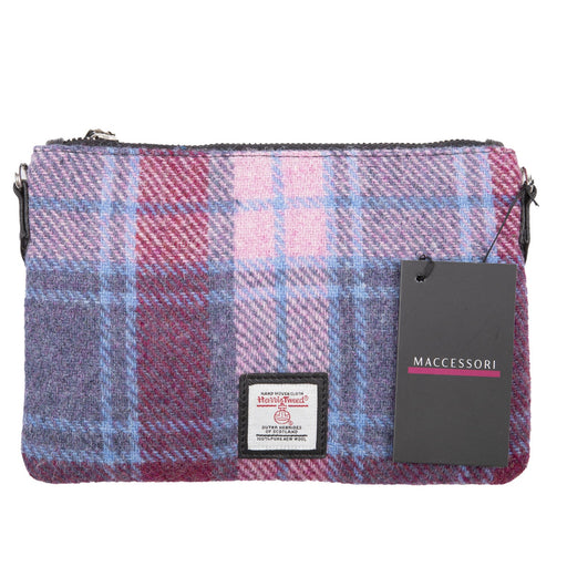 Zip Purse Bag Pastel Pink - Heritage Of Scotland - PASTEL PINK