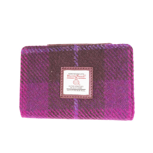 Zip Purse Purple Check - Heritage Of Scotland - PURPLE CHECK